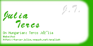 julia tercs business card